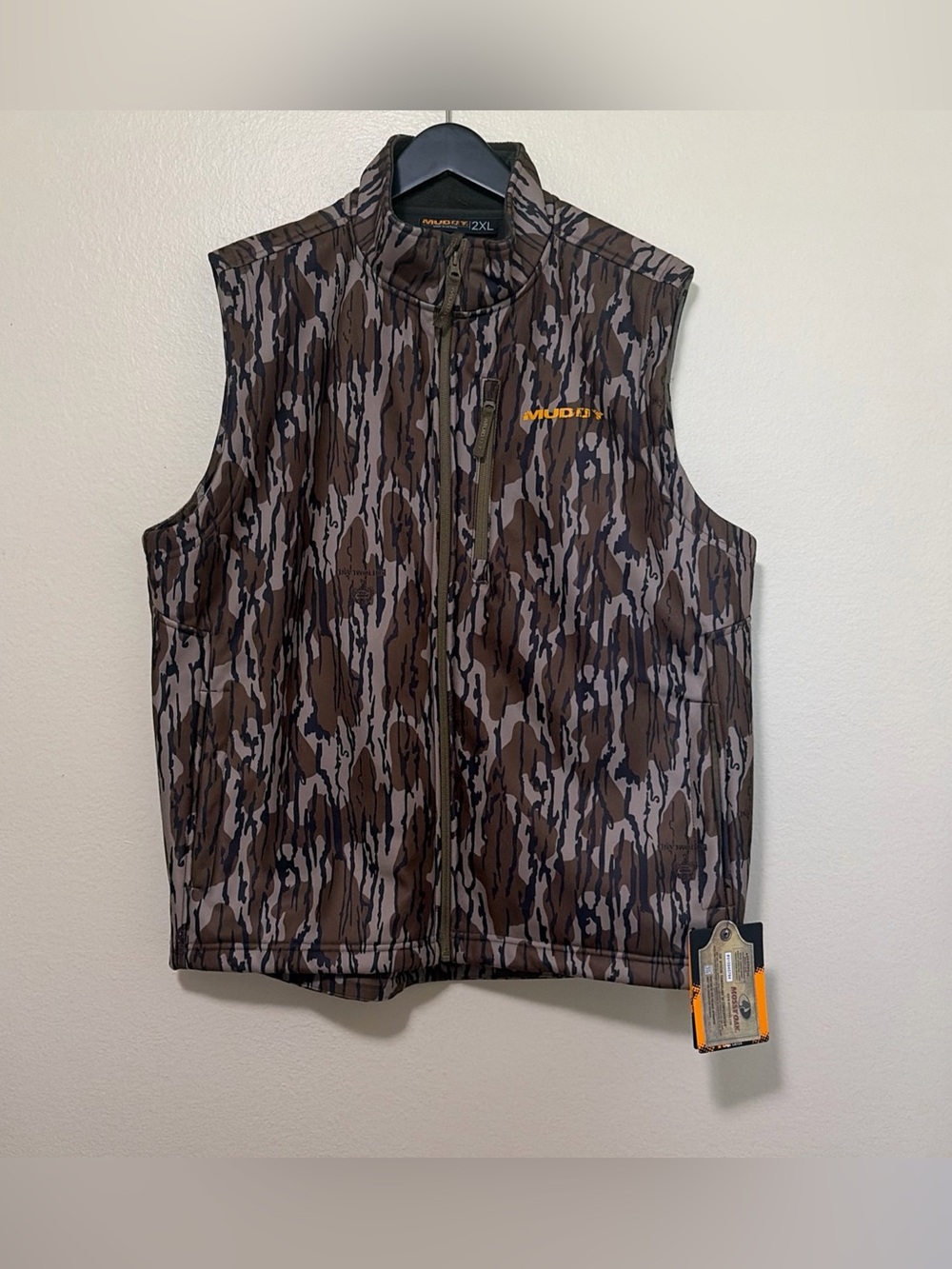 Muddy Trx Softshell Vest Mossy Oak Bottomland 2XL  - NEW